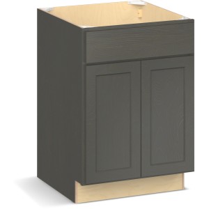 RELIABILT Parkstone II Sink Base, Slate Stained, 24" W, 2 Doors, Fully Assembled - 641066 | Lowe's Pro Supply